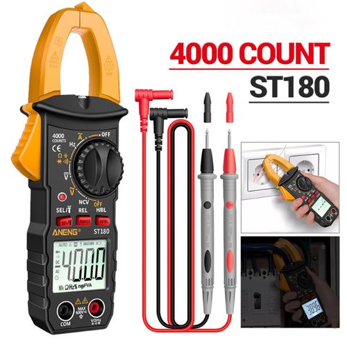 ANENG ST180 Clamp Meter Digital Multimeter AC/DC Voltage Tester-4000 Counts