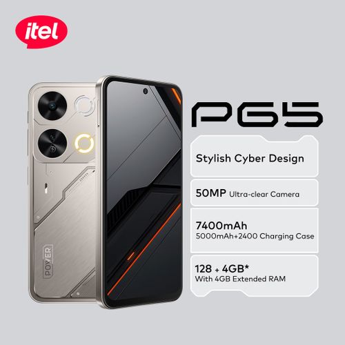 itel P65 6.67'' 4GB RAM/128GB ROM Android 14 -Titanium