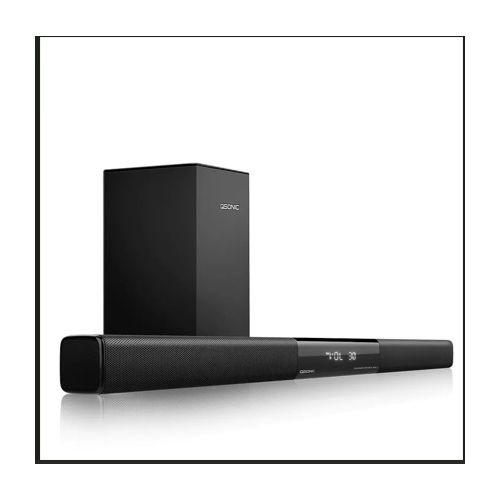 Qsonic Bolan 2.1 Hometheater Cinematic SoundBar With SubWoofer