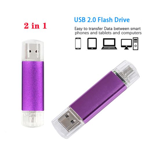 128GB USB OTG Flash Drive - Purple