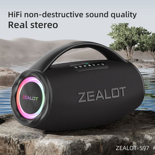 Zealot 80W Super Bass Bluetooth Speaker With 16000mAh Battery S97