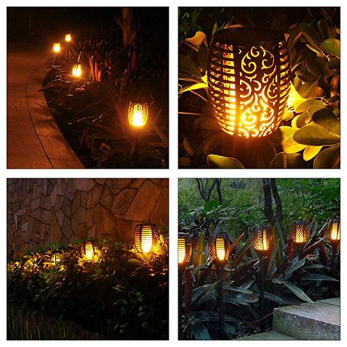 LED Outdoor Solar Flame Vertical Waterproof Light