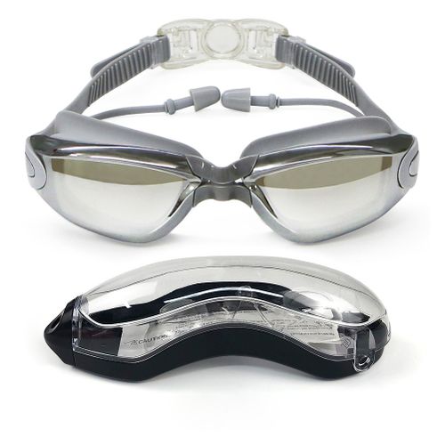 Swimming Goggles With Attached Earplugs Anti-Fog For Adult