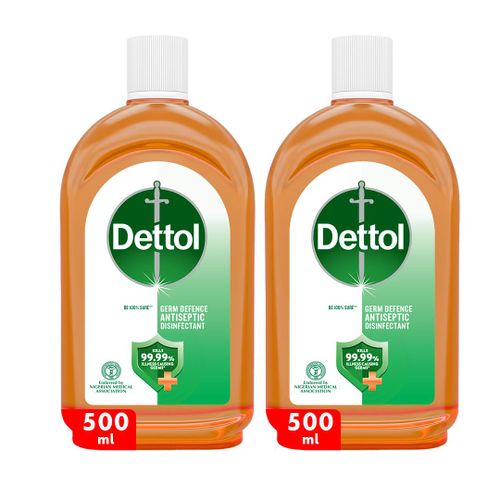 Dettol Antiseptic Liquid Disinfectant 500ml X 2