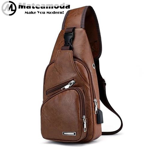 Mateamoda Men Bags Chest Bags Messenger Bags Shoulder Bags USB