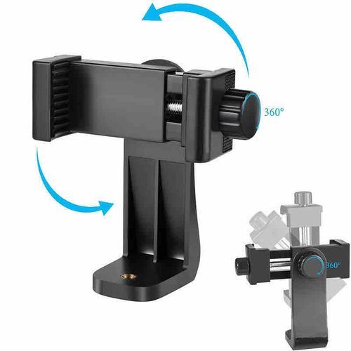 Holder Tripod Phone Holder Clip 360 Rotation Mount Stand (CLAMP)