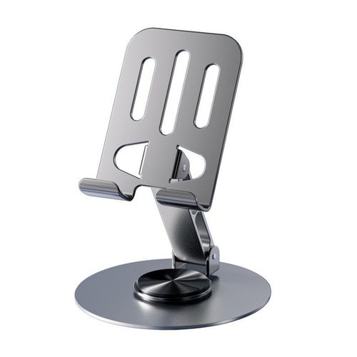 All-metal 360-degree Rotating Mobile Phone Holder Grey