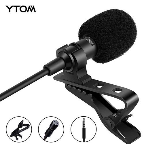 Professional Vlogging Wired Mini For Camera Lapel Condenser Phone And Laptop Microphone (3.5wrd)