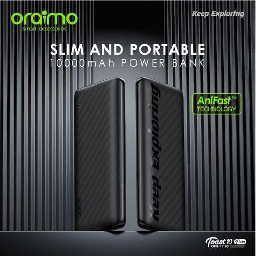 Oraimo COMPACT 10000mAh Ultra Slim Super Fast Charging Bank
