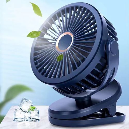 10000mAh Rechargeable Clamp Fans 720° Rotation 4-speed Clipped Fan