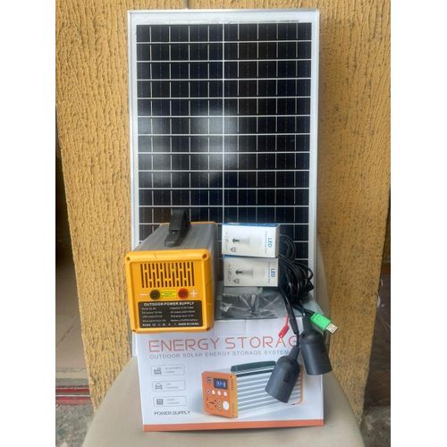 300watts 12volts Solar Generator With 50watts Panel And With 2bulbs