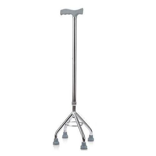 Comfortable 4 Leg Walking Stick - With Height Adjustment - Quadripod