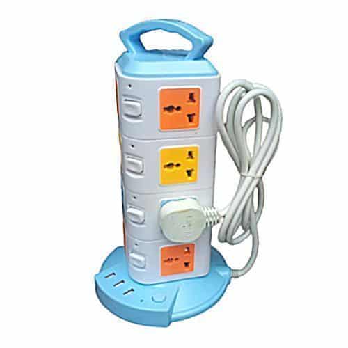 16 Way Power Extension Lead Socket Surge Protector Socket