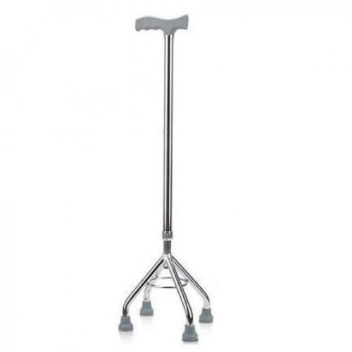 Aluminum Alloy Walking Stick Four Feet Non-Slip Retractable Disabled Walking Aid Walking Stick