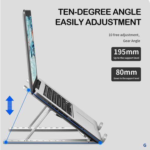 EAGEAT 10 Speed Adjustable Laptop Stand+phone Stand