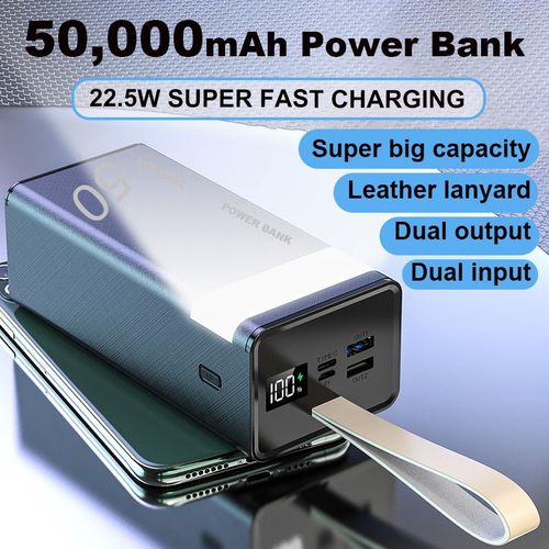 Ace Elec 50000 MAh Power Banks With LED Light Portable Super Fast Charger