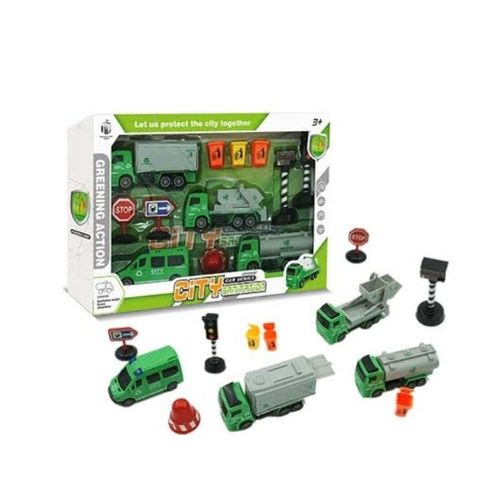 City Car Series Truck Car Set For Kids Playtime.