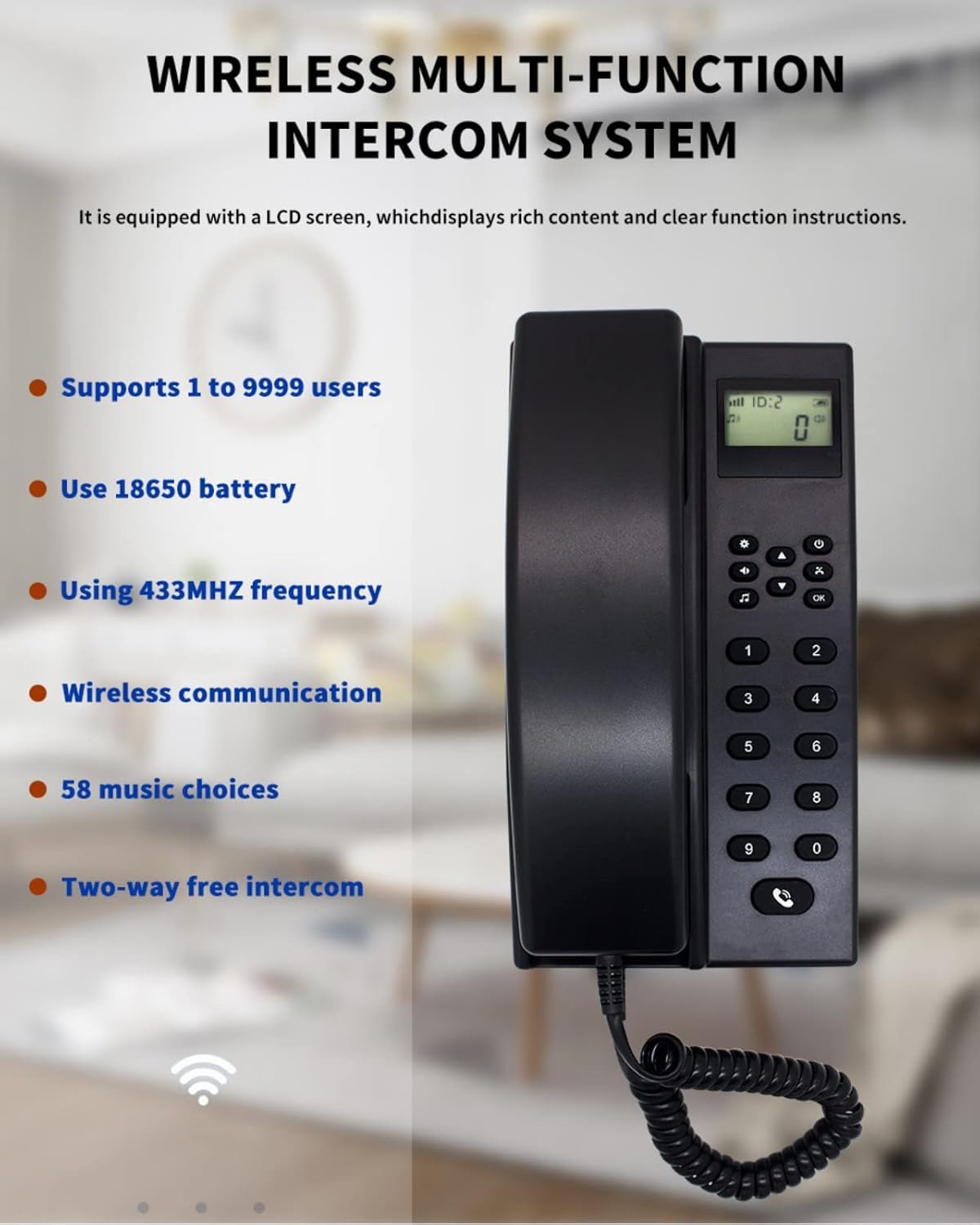 Wireless Intercom System Audio