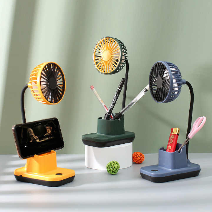 Quality Pen Holder With Fan Office USB Charging Fan
