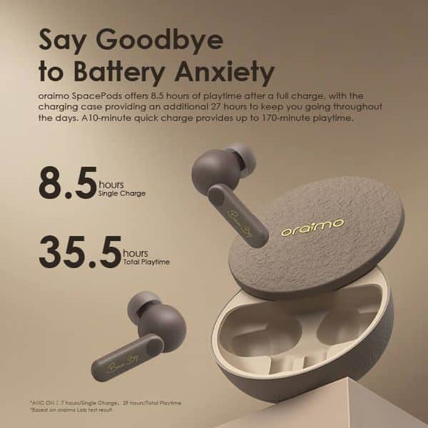 Oraimo SpacePods X Burna Boy ANC True Wireless Earbuds