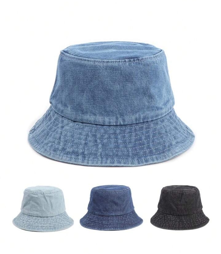 Denim Jean Bucket Hat Cap
