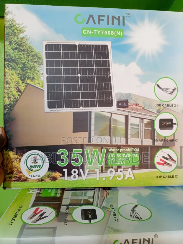 35W Cafini Solar Panel for Charging Phones and Other Devices