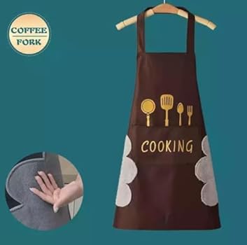 Unisex Waterproof Oil Resistant Cooking Apron with Pockets