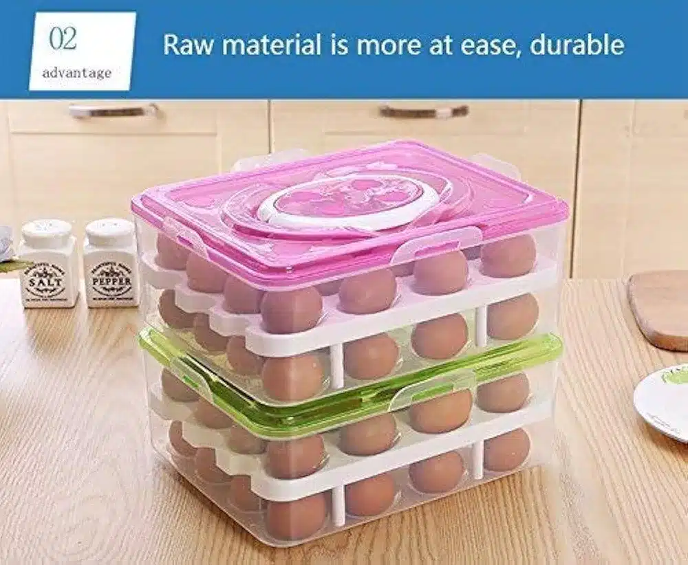 Double Layer All in One Egg Storage Box