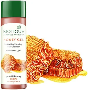 Biotique Honey Gel Lightening Foaming Cleanser for All Skin Types