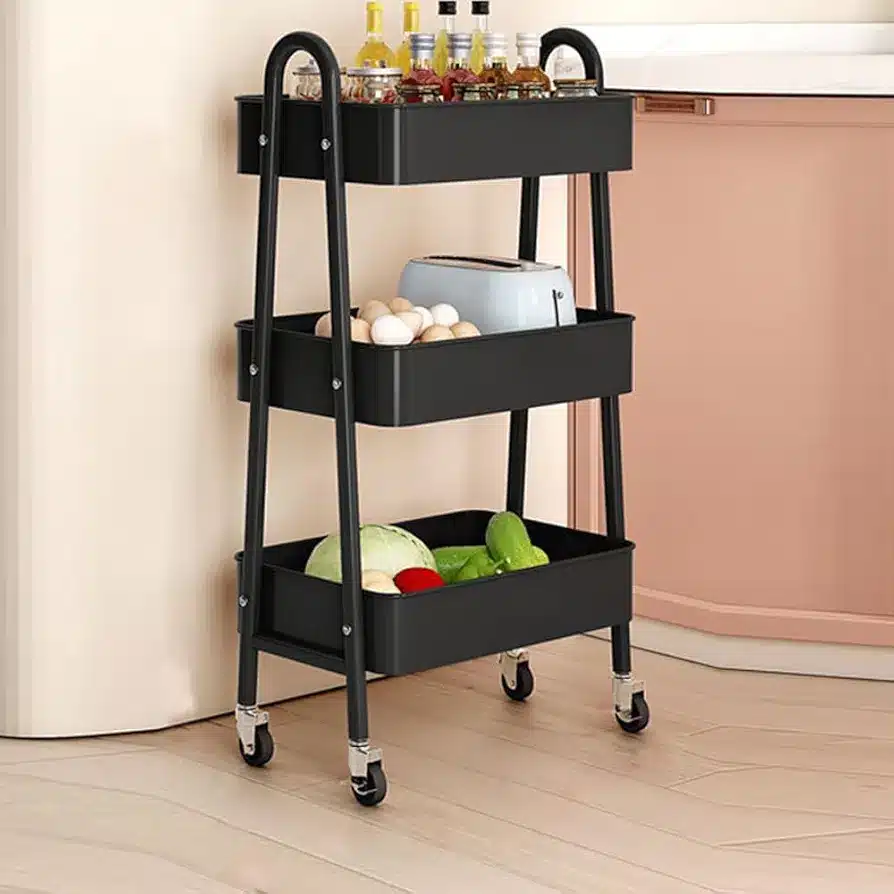 3 Layer Metal Multipurpose Trolley