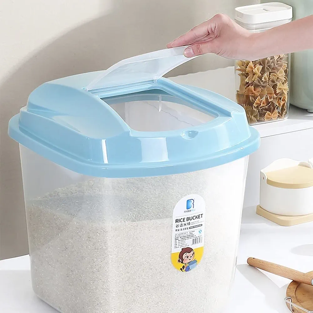 Rice Bucket Household Kitchen Moisture-Proof Sealed Rice Storage Box