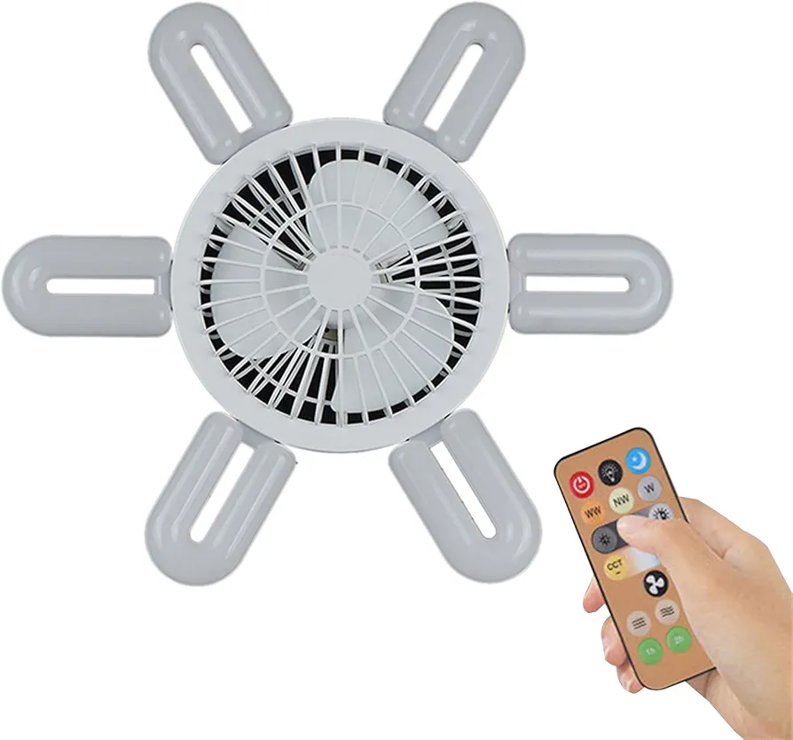 Foldable Led Ceiling Fan With Light