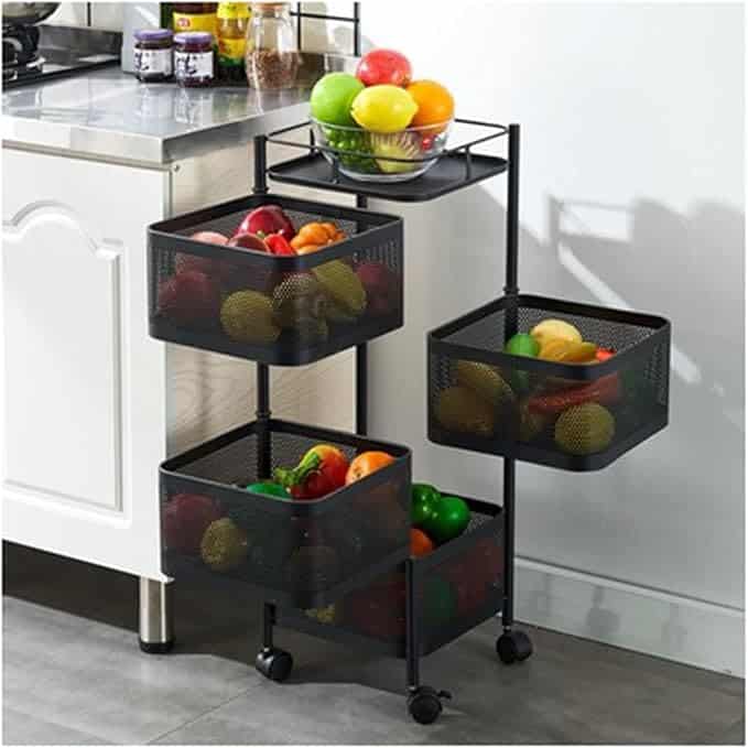 Rotating Kitchen Trolley