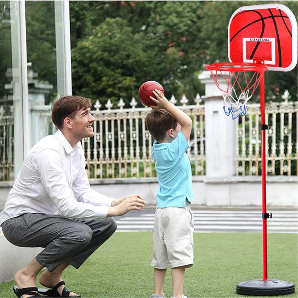 Basketball Stand Set 1.65m Children Portable Mini Basketball Hoop Height adjustable Stand for Kids