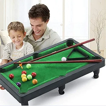 Tabletop Pool Set Billiards Game Mini Pool Table Indoor Gaming Fun Play Sport Toy