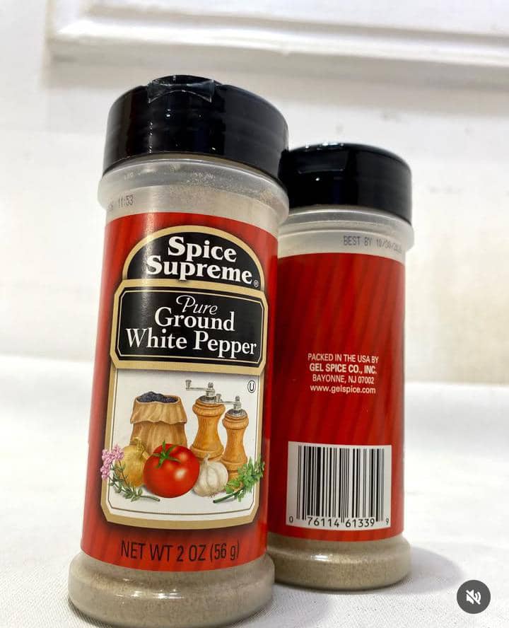 Spice Supreme Pure Ground White Pepper 56g 2pc