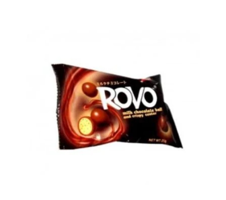Rovo milk chocolate with a crispy center