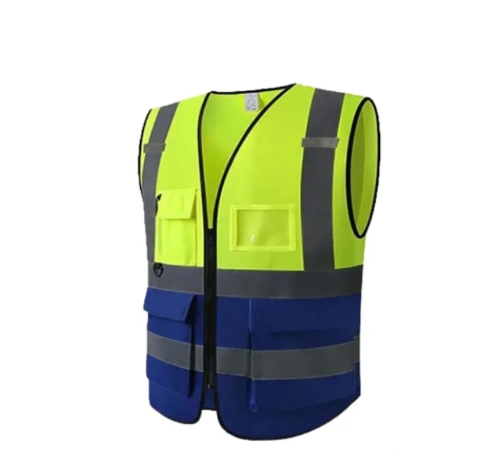 Reflective Yellow Blue Clothing Jacket