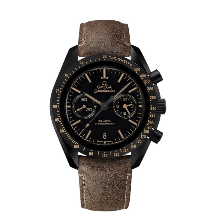 Original OMEGA Speed Master Chronograph Brown Leather Watch