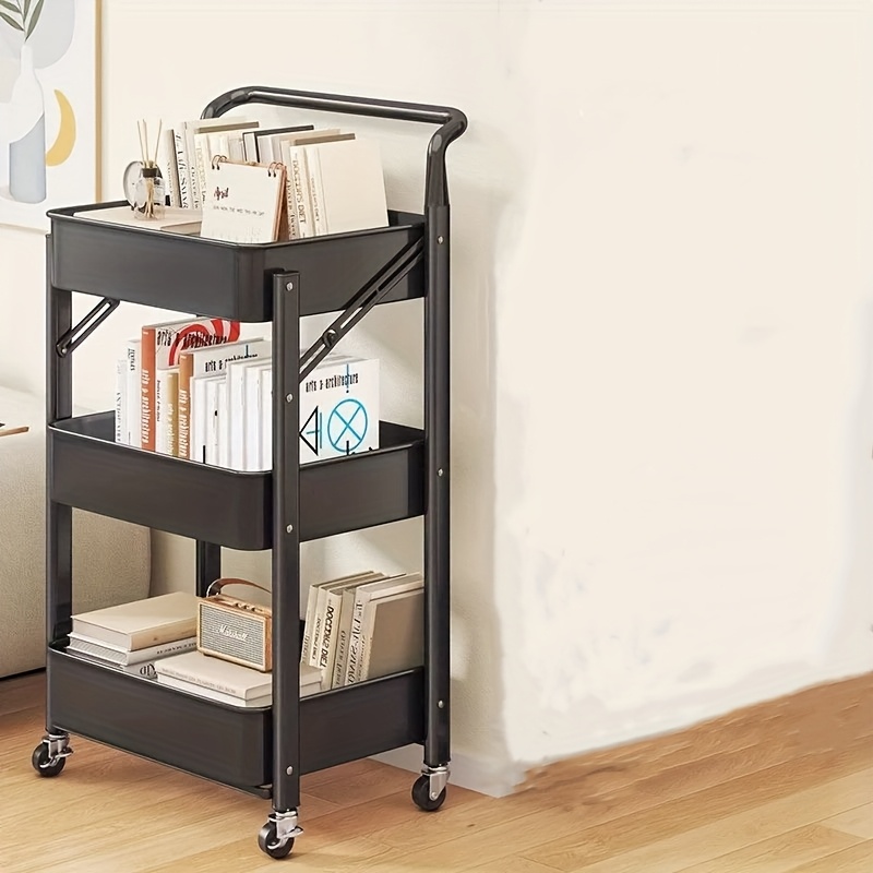Quality Metal Utility Storage Trolley With Wheels