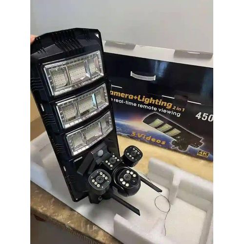 Solar Street light with Dual Lens Wifi/4G CCTV Camera