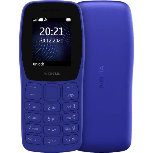 Nokia 105_African Edition 1.77" 4MB/4MB 800 MAh Dual Sim - Blue