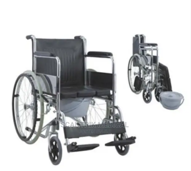 Wheelchair Commode With Seat Cushion Pot