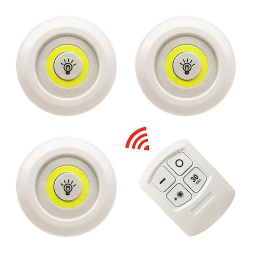 3pcs Led Light With Remote Control