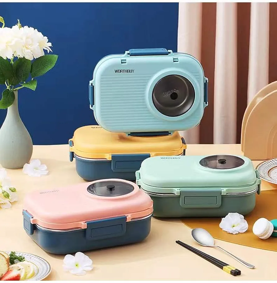 1300ml Stainless Double Layers Lunch Box