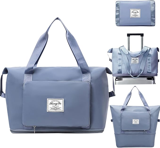 Travel Bag for Women Weekender Overnight Bag Carry on Sports Tote Gym Bag Waterproof Foldable Duffel Bag