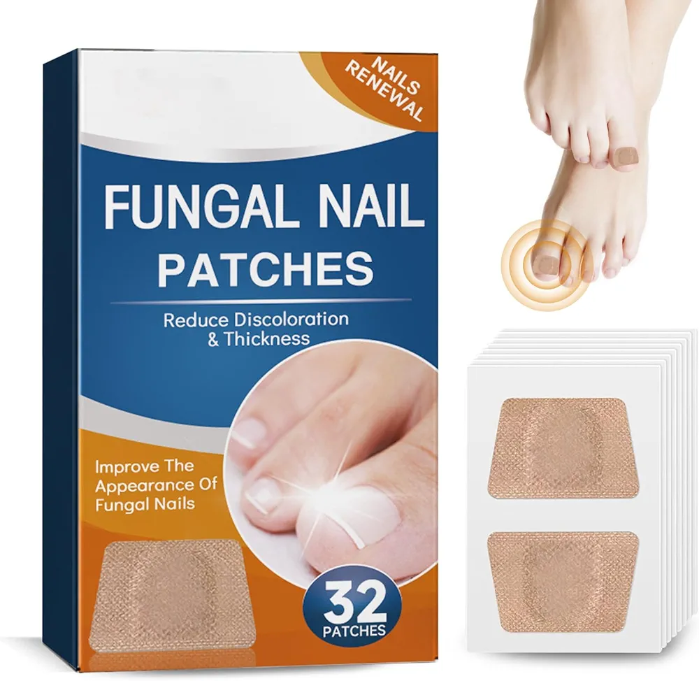 Pack of 32 Toenail Correction Patch, Split Nail Repair Strengthening Nails, Nail Digging Repair Plasters for Damaged Nails 