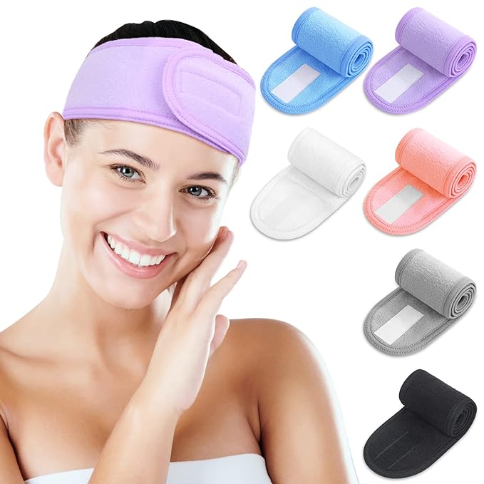 Women SPA Facial Headband Bath Makeup Hair Towel Headbands