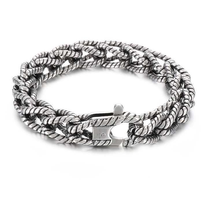 Stainless Steel Bracelet for Men 22cm