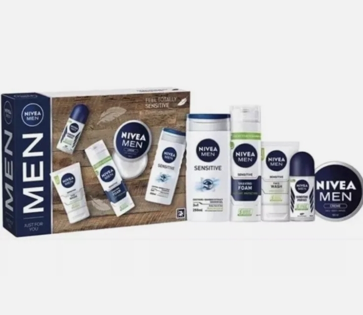 NIVEA MEN Feel Totally Sensitive Caring Skin Regime Gift Set